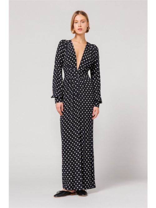 abito betsy lungo chemisier MAR DE MARGARITAS | MMABW00081FANTASIA POIS NERO